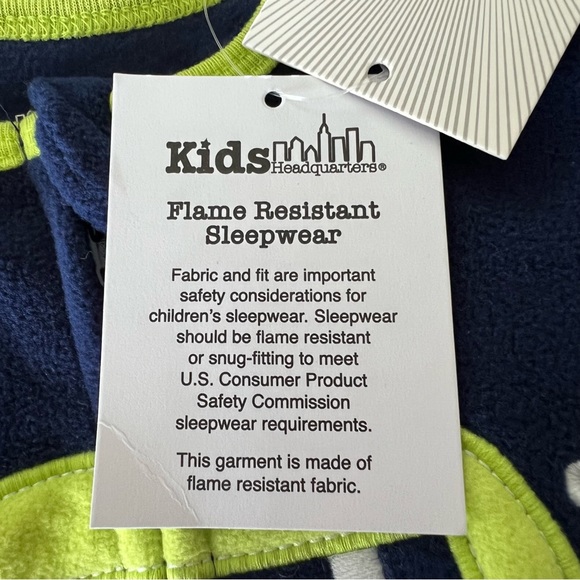 Kids Headquarters 2 PK 12 Month Flame Resistant Sleepwear footie pajamas NWT - Picture 7 of 8